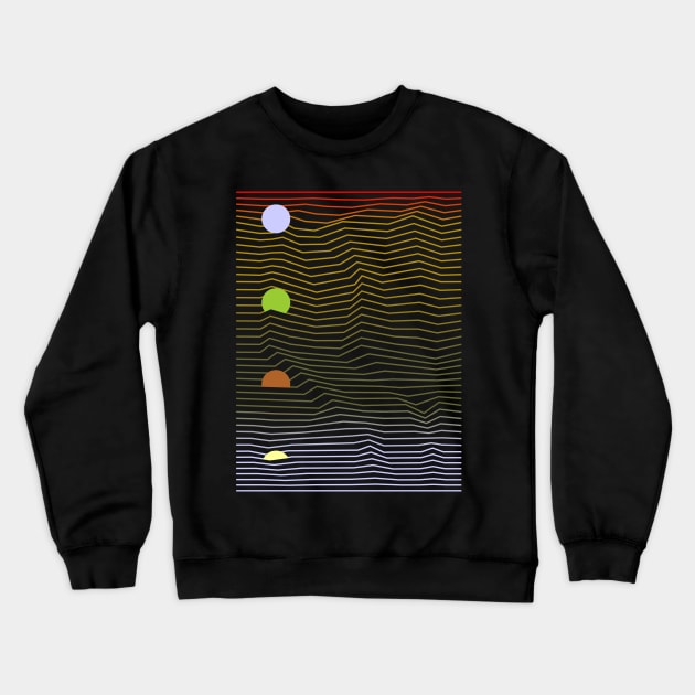 Sunset process in landscape Crewneck Sweatshirt by ganola